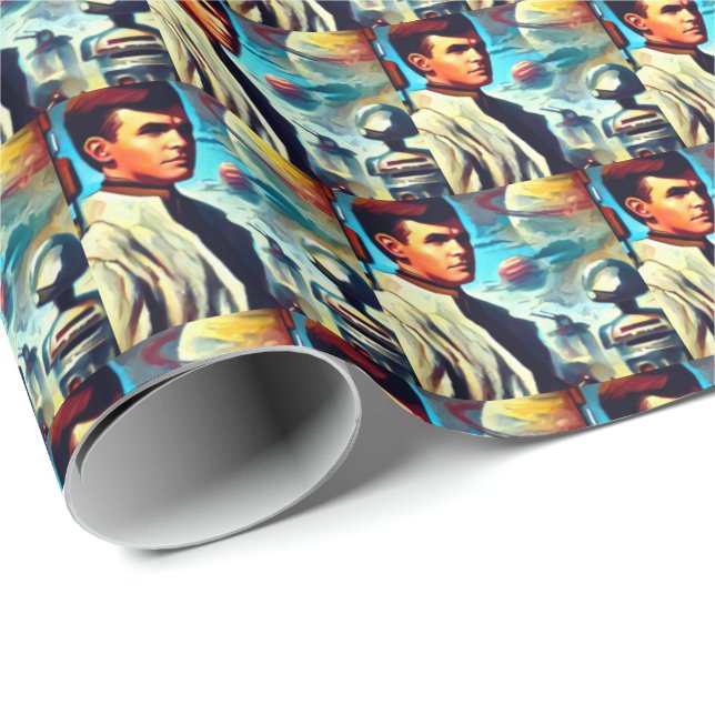 SF Pulp Magazine Cover Style 2 Wrapping Paper (Roll Corner)