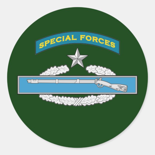 SF Q-tab and second award CIB Classic Round Sticker (Front)