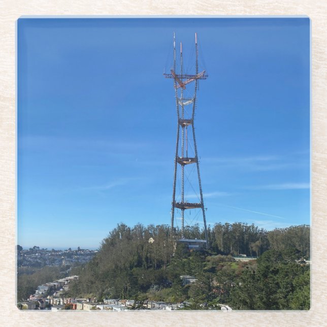 SF’s Highest Point Glass Coaster (Front)