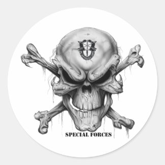 SF Skull Classic Round Sticker