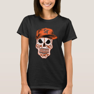 Sf Sugar Skull Mexican Chicano Art Dia De Los Muer T-Shirt