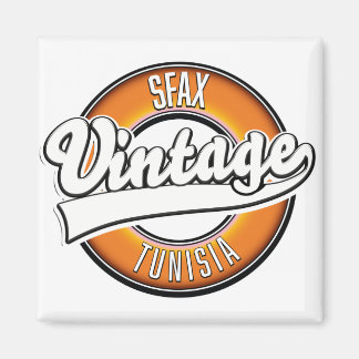 Sfax tunisia vintage style logo magnet