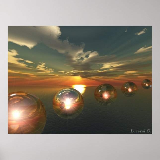 sfere luce poster (Front)