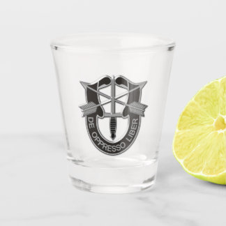 SFGA SFG Special Forces Group Green Berets Veteran Shot Glass