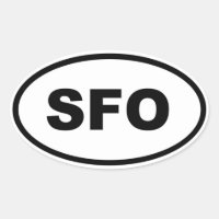 SFO San Francisco oval