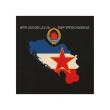 SFR Yugoslavia - Map - Emblem - Flag