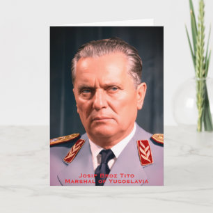 SFRJ Marshal Tito Yugoslavia History, Nostalgia Card