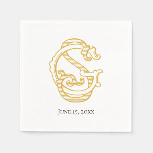 SG Monogram or GS Monogram Napkins