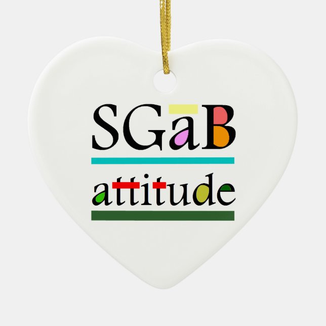 Sgab attitude ceramic tree decoration (Front)