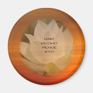 SGI Buddhist Magnet - Round