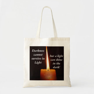 SGI Buddhist with Lotus Candle and NMRK Tote Bag