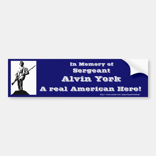 SGT. Alvin York Bumper Sticker (Front)