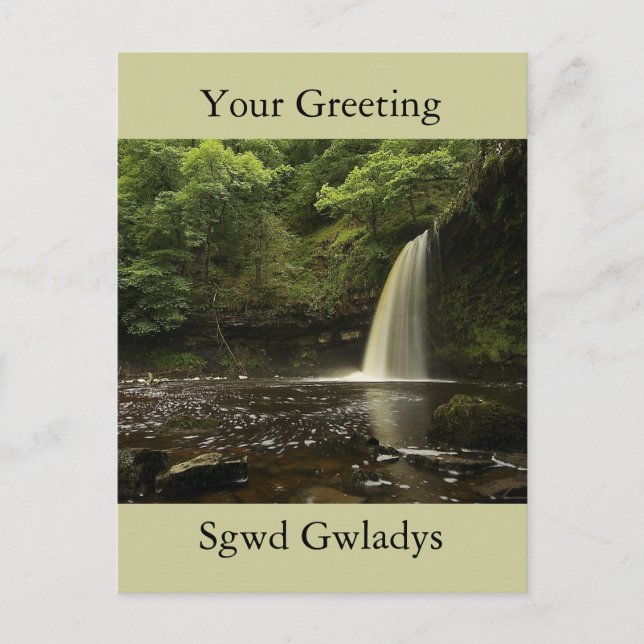 Sgwd Gwladys Waterfall 2 Postcard (Front)