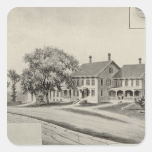 SH Dow residence Square Sticker