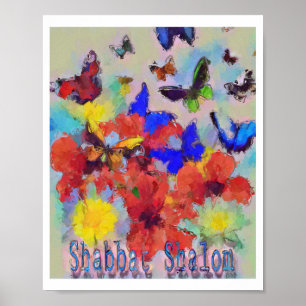Shabbat and butterfly 🦋  poster