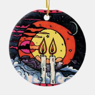 Shabbat Ceramic Tree Decoration