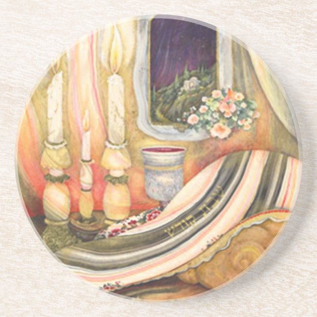 Shabbat Coaster (Front)