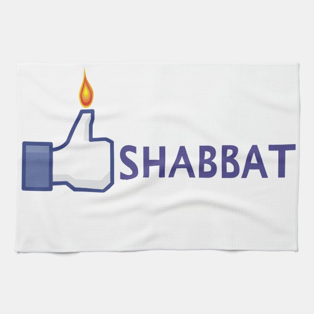 Shabbat Kitchen Towel (Horizontal)