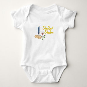 Shabbat Shalom Baby Bodysuit