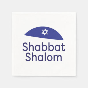 Shabbat Shalom Paper Napkin