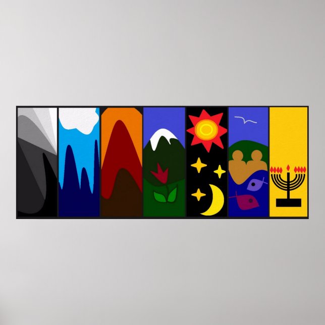 Shabbat Shalom Poster (Front)