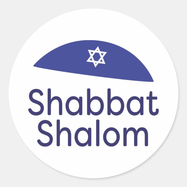 Shabbat Shalom Sticker (Front)