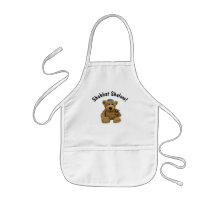 Shabbat Shalom Teddy Bear Apron