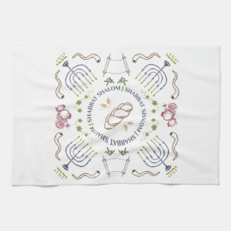 Shabbat Shalom Traditional Hand towel