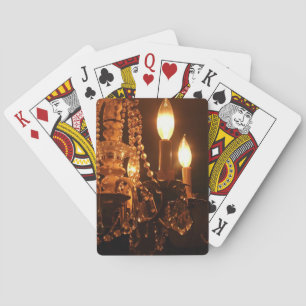 Shabby Chandelier Bling 2-Gold BICYCLE CARDS