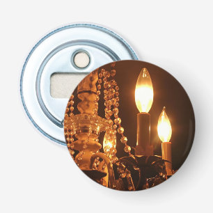 Shabby Chandelier Bling-2-Gold-ROUND BOTTLE OPENER