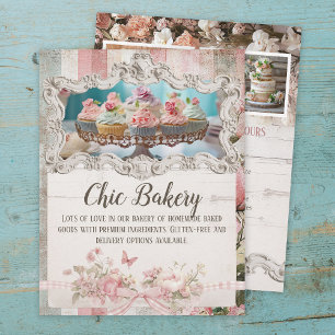 Shabby Chic Bakery Cottage Vintage Flyer Template