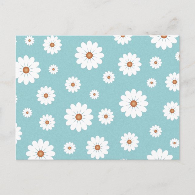 Shabby Chic Beautiful Daisy Daisies Flower Floral Postcard (Front)