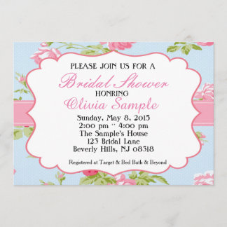 Shabby Chic Bridal Shower Invitation