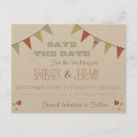 Shabby Chic Bunting Save the Date