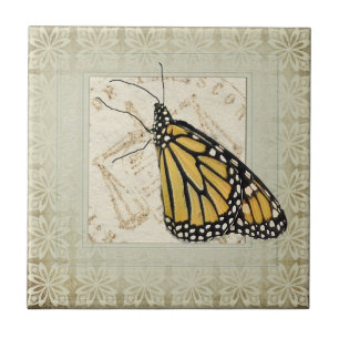 Shabby Chic Butterfly Tile