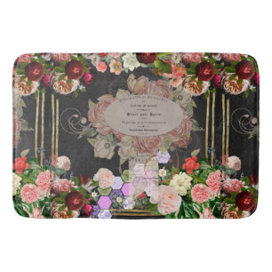Shabby chic collage, French chic,country rustic Bath Mat