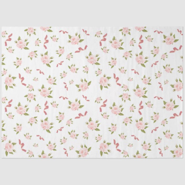 Shabby Chic Collage Series Design 11 Tissue Paper (Front)