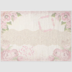 Shabby Chic Collage Series Design 17 Tissue Paper