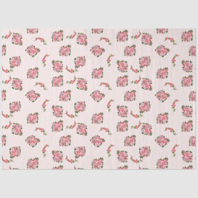 Shabby Chic Collage Series Design 3 Tissue Paper (Front)