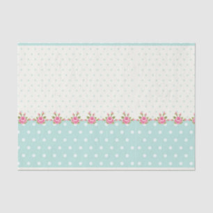 shabby chic,country,coral,green,cute,pink,girly, tissue paper