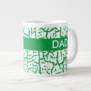 Shabby Chic Crackle Paint Customisable Large Coffee Mug