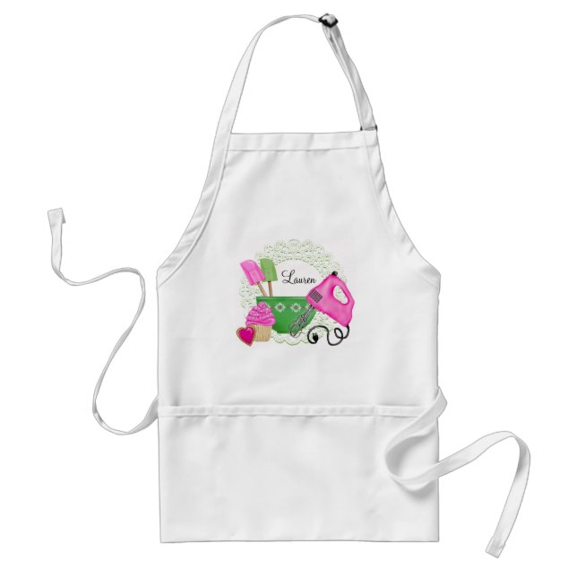Shabby Chic Cupcake Baking Aprons (Front)