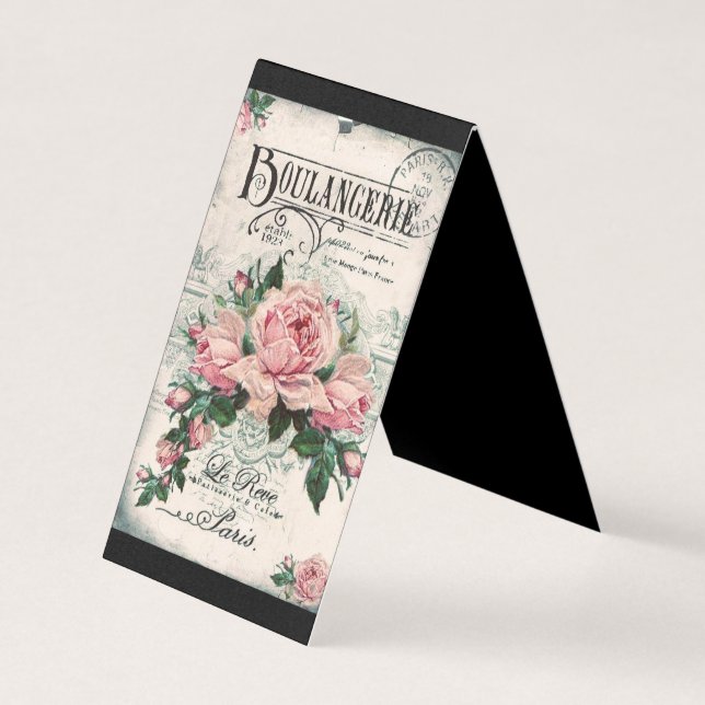 shabby chic, decoupage, victorian, french chic, pa business card (Front)