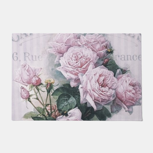 shabby chic, decoupage, victorian, french chic, pa doormat (Front)