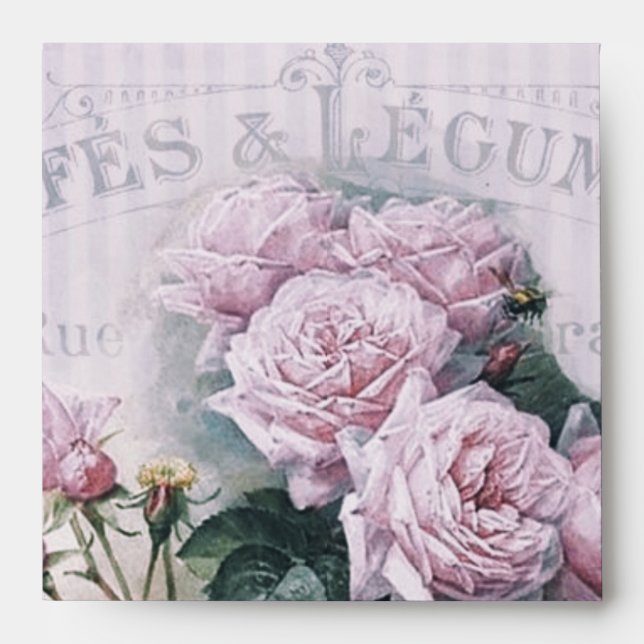 shabby chic, decoupage, victorian, french chic, pa envelope (Front)