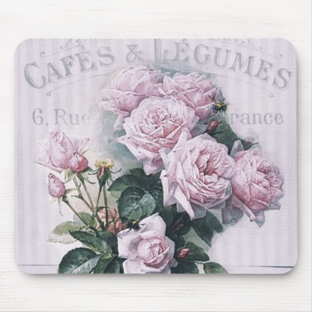 shabby chic, decoupage, victorian, french chic, pa mouse mat (Front)