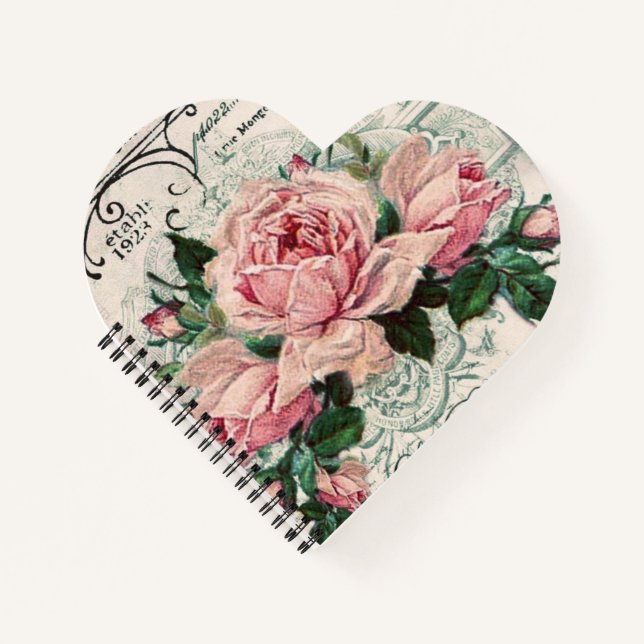 shabby chic, decoupage, victorian, french chic, pa notebook (Front)