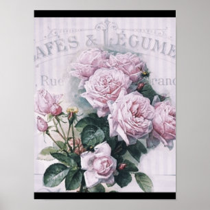 shabby chic, decoupage, victorian, french chic, pa poster