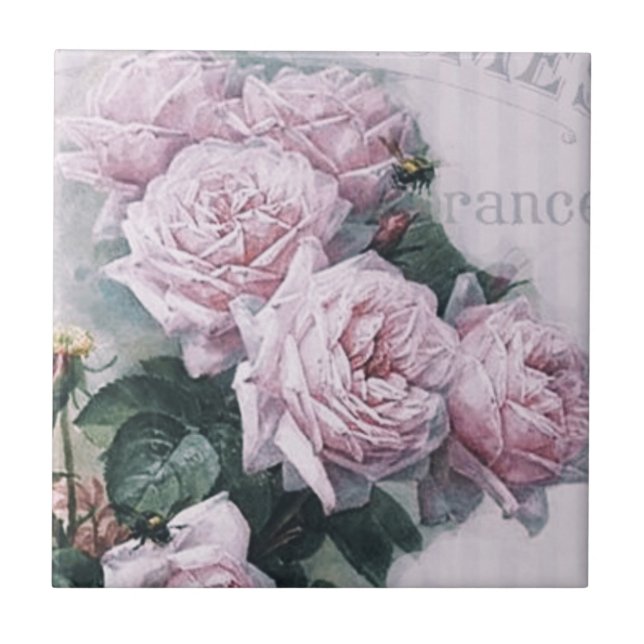 shabby chic, decoupage, victorian, french chic, pa tile (Front)