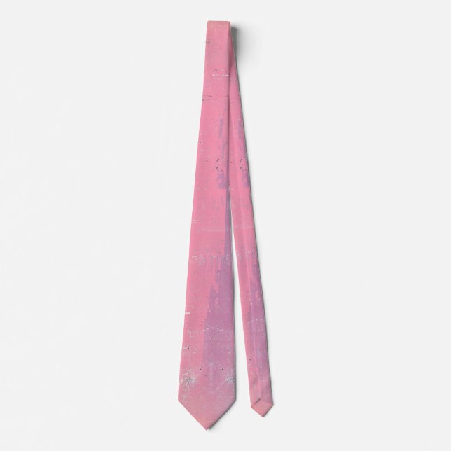 Shabby Chic Distressed Pink Coloured  Tie (Front)